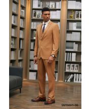 Stacy Adams Men's Outlet 3 Piece Hybrid Suit - Solid Texture