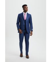 CCO Men's Outlet 3 Piece Executive Slim Suit - Textured Solid