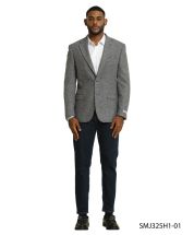 Stacy Adams Men's Outlet Hybrid Fit Sport Coat - Tweed