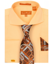 Karl Knox Men's French Cuff Shirt Set - Spread Collar