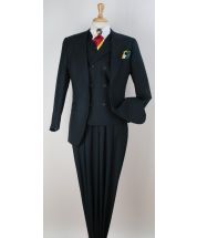 Apollo King Men's 3pc 100% Wool Suit - High Fashion Vest