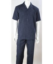 Royal Diamond Men's 2 Piece Walking Suit - Denim Pattern