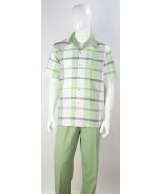 Royal Diamond Men's 2 Piece Walking Suit - Light Stripes