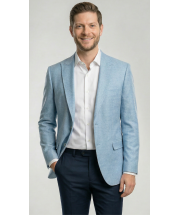 Sky Blue Blazer Suit Jacket Mens Sport Coats