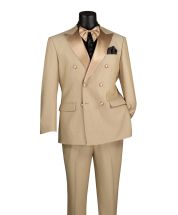 Beige Tuxedo for Men Double Breasted Tuxedo