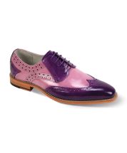 Giovanni Men's Leather Dress Shoe - Wingtip Style