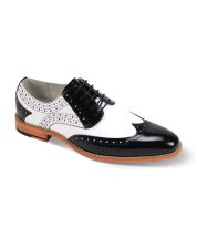 Giovanni Men's Leather Dress Shoe - Wingtip Style