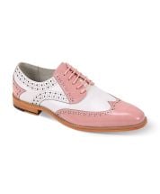 Giovanni Men's Leather Dress Shoe - Wingtip Style