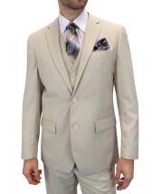 Statement Men's 100% Wool 3 Piece Suit - Bold Colors