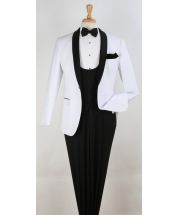 Apollo King Men's 3pc Fashion Tuxedo - Accented Jacket