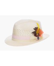Pink Fedora Hats Straw Men's Hat