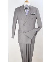 Apollo King Men's 2pc Double Breasted Suit - Pleated Pants
