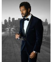 Statement Men's 3 Piece Suit -  High Quality Velvet