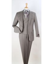 Apollo King Men's 3pc 100% Wool Fashion Suit - Modern Business