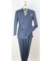 Apollo King Men's 3 Piece 100% Wool Suit - Fashion Windowpane