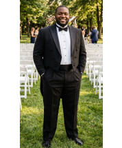 Big and Tall Black Tails Tuxedo