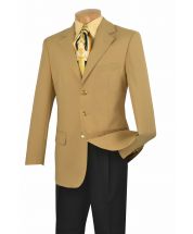 Vinci Men's Single Breasted Poplin Outlet Blazer - 3 Button