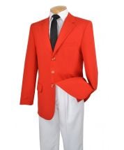CCO Men's Single Breasted Poplin Outlet Blazer - 3 Button