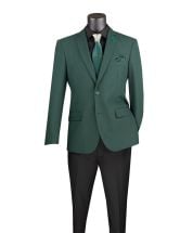 Vinci Men's Single Breasted Slim Fit Blazer - 2 Button Jacket