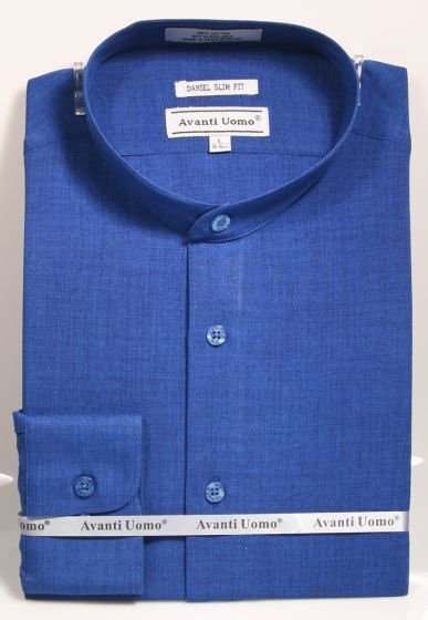 AVANTI UOMO TONE ON TONE COLLAR GLEN CHECK PATTERN SHIRT DN107M BLACK main image 0