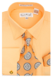 Karl Knox Men's French Cuff Shirt Set - Flower Pattern