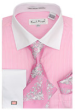 Karl Knox Men's French Cuff Shirt Set - Elegant Flowers