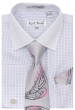 Karl Knox Men's French Cuff Shirt Set - Artistic Jacquard