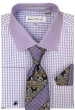 Karl Knox Men's French Cuff Shirt Set - Jacquard Dot