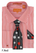 Karl Knox Men's French Cuff Shirt Set - Pinstripe