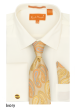 Karl Knox Men's French Cuff Shirt Set - Vibrant Jacquard