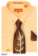 Karl Knox Men's French Cuff Shirt Set - Swirled Stripes