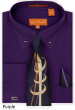 Karl Knox Men's French Cuff Shirt Set - Swirled Stripes