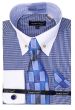 Avanti Uomo Men's Outlet French Cuff Dress Shirt Set - Triple Tone Print