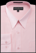 Pink Solid Color Dress Shirt Men's Button Down Shirts
