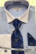 Daniel Ellissa Men's French Cuff Shirt Set - Textured Solid