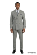 Grey Suit Plaid Suits for Guys Double Breasted Suit Jacket