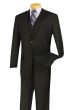 Canto Men's Outlet 3 Piece Fashion Suit - Tone on Tone with Peak Lapel