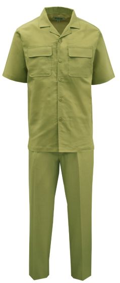 CCO Men's 2 Piece Walking Suit - Short Sleeve Linen
