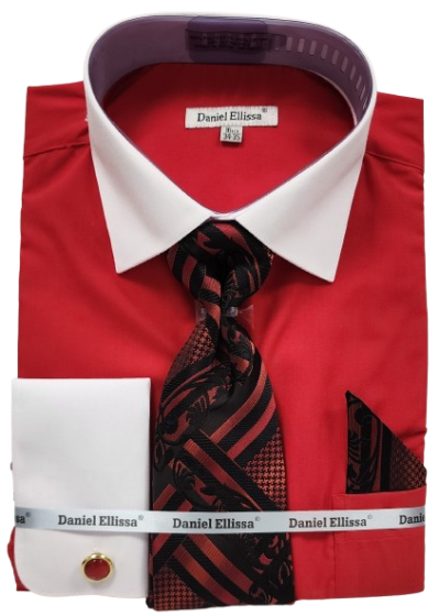 Daniel Ellissa Men's French Cuff Shirt Lavender main image 0