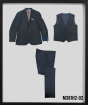 Sean Alexander Men's 3 Piece Hybrid Fit Suit - 2 Button