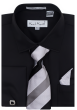 Karl Knox Men's French Cuff Shirt Set - Bold Stripes