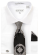 Karl Knox Men's French Cuff Shirt Set - Fashion Two Tone