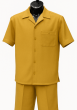 Mustard Yellow Leisure Suit Clothing Suit for Men