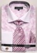 Avanti Uomo Men's French Cuff Shirt Set - Exotic Checkerboard