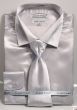 Avanti Uomo Men's Slim Fit Dress Shirt Set - Soft Satin
