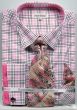 Daniel Ellissa Men's Outlet French Cuff Dress Shirt Set - Graph Checker