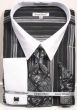Daniel Ellissa Men's French Cuff Shirt Set - Distinct Stripes