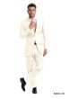 Demantie Men's 2 Piece Solid Executive Suit - with Flat Front Pants