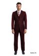 Demantie Men's 3 Piece Solid Executive Suit - Flat Front Pants