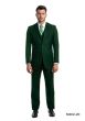 CCO Men's 3 Piece Solid Executive Outlet Suit - Flat Front Pants